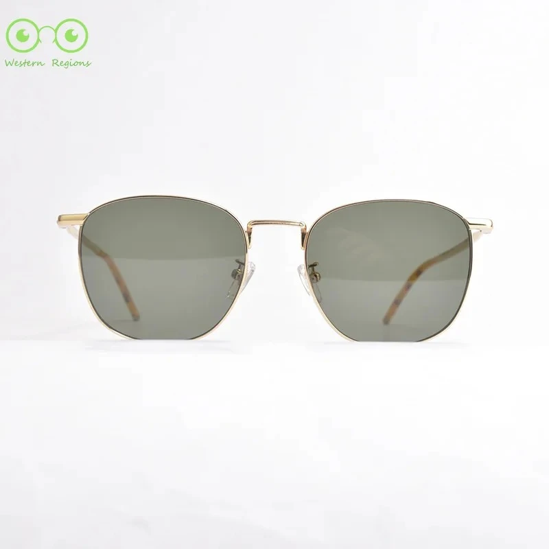 نظارات شمسية كلاسيكية بسيطة ومريحة للرجال والنساء، نظارات شمسية كلاسيكية معدنية للرجال والنساء في الهواء الطلق