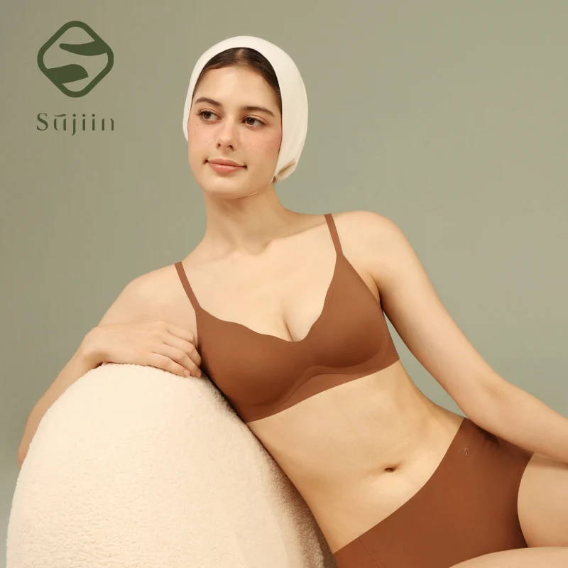 SUJIIN Wireless Push Up Bra for Women Comfortable Seamless Bras Female Lift Summer Anti-sagging High Quality Bralette Lady MX227