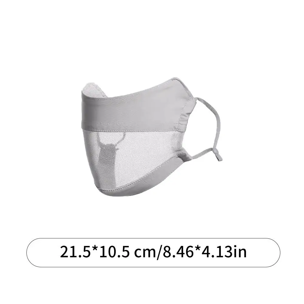 Outdoor Sunscreen Mask Women Girl Mesh Face Mask Breathable Mesh Face Cover Driving Riding Hiking Hunting Running Sport Mask