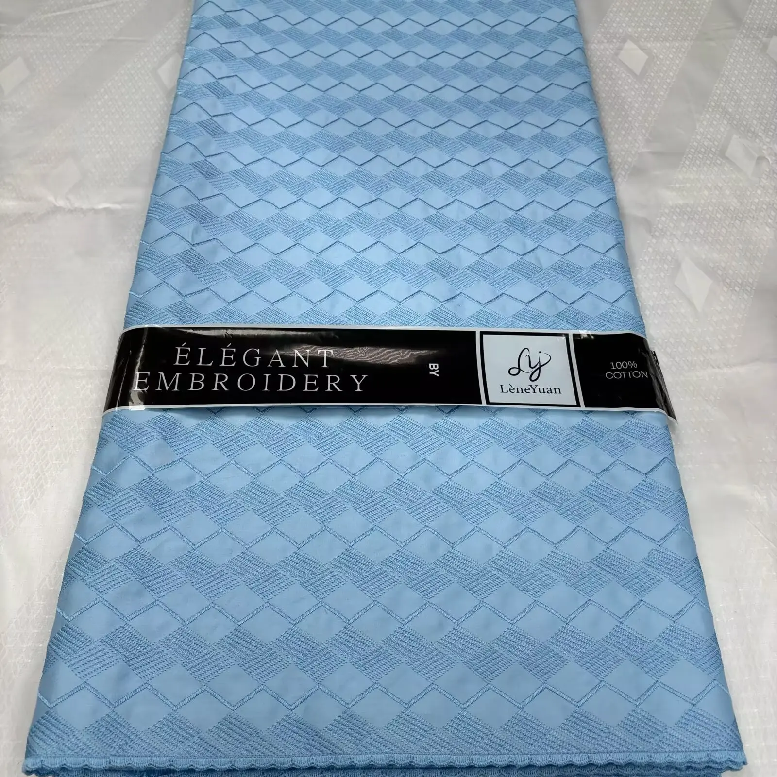 Hot Sales African Soft Atiku Fabric For Men Suit Garment Making Swiss 100% Cotton Voile Lace For Clothes Materia 5 Yards 16A92
