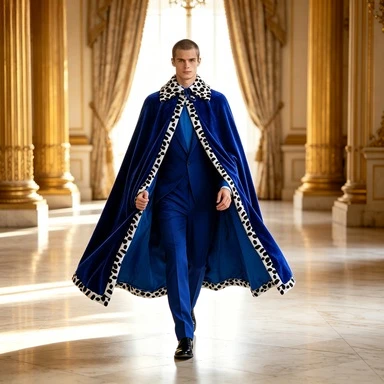 Classic Red Cape Cloak King Prince Cosplay Outfit for Parent Child Matching Halloween Christmas Themed Party Performance
