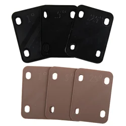 3Pcs Electric Guitar Neck Shims Plastic Shims 0.25 0.5 1 Degree Neck Plate Replacement Parts Electric Guitar Accessories