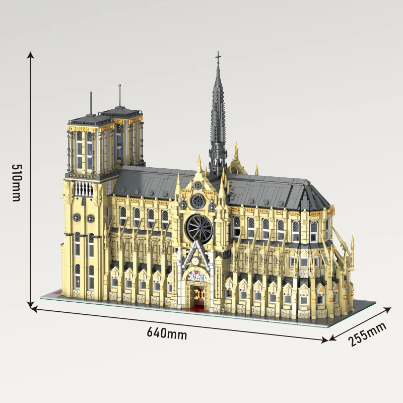 In Voorraad Moc Architectuur Notre Dame De Paris Bouwstenen Model Assembleren Speelgoed Voor Kinderen Cadeau Set