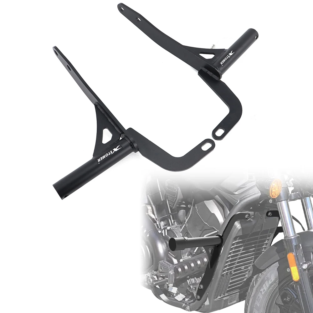 

For Indian Scout 2025+ Motorcycle Steel Highway Peg Engine Guard Crash Bar Rider Footpeg Kit
