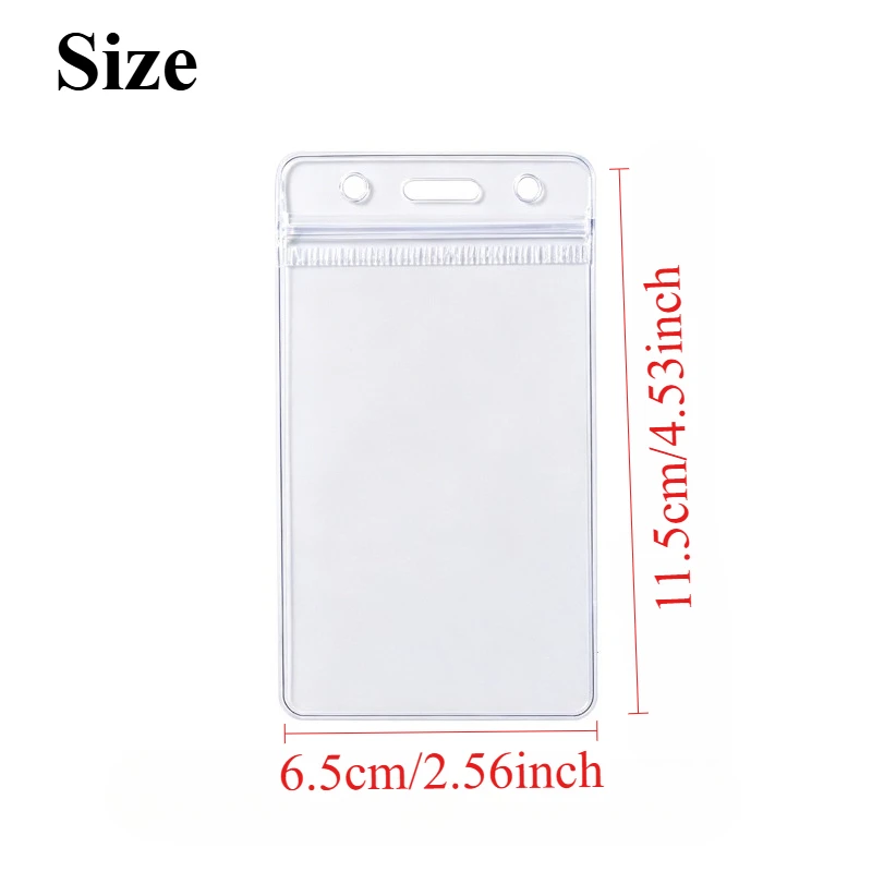 11pcs Durable Transparent PVC Protective Covers, ID Card/Work Card/Business Card Universal Card Holders,