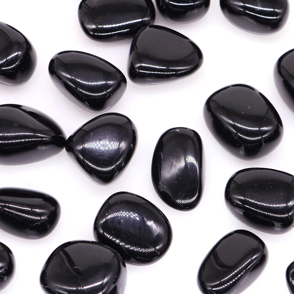 Natural Tumbled Stone Black Obsidian Reiki Healing Crystal Minerals Quartz Bulk Gemstone Home Decor Fish Tank Aquarium Specimen