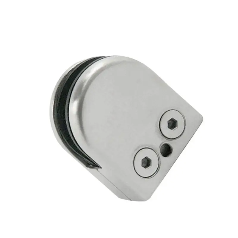 ABGG-4PCS Round Shelves Support Brackets Clamps Clips For 10-12Mm Glass Wooden Acrylic Adjustable Screw
