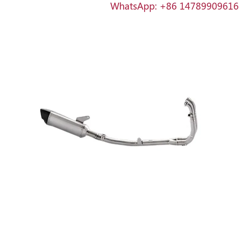 Motorcycle Exhaust System For 650cc Adventure Bike, Aftermarket Modified Titanium Stainless Steel Muffler, Performance Escape Sy