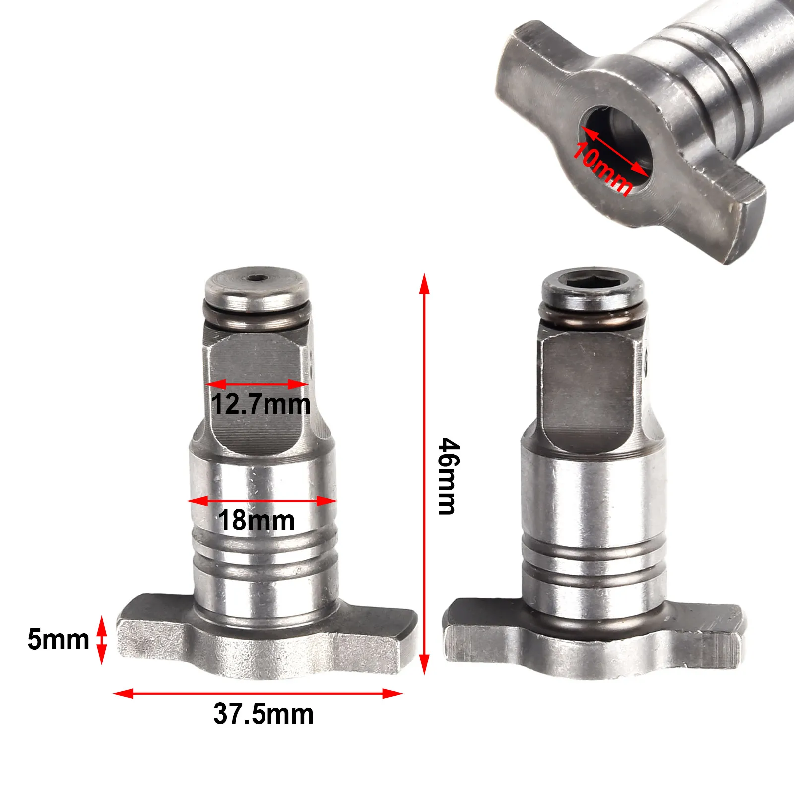 

2pcs 46mm 18V Electric Brushless Wrench Shaft Accessories Single And Dual Use Cordless Wrench Part Power Tool Accessory
