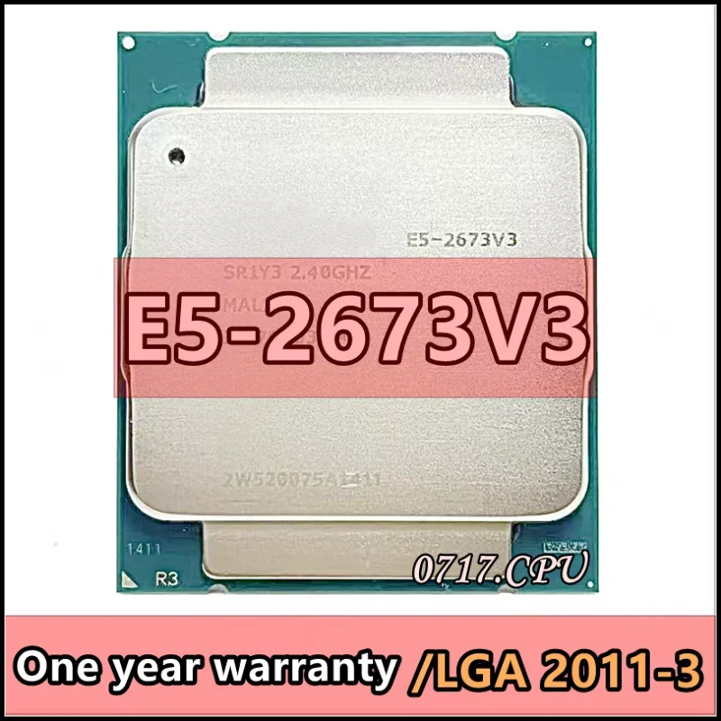 E5-2673V3 E5-2673 V3 E5 2673v3 E5 2673 v3 SR1Y3 SR1XP 2.4 GHz Twelve-Core Twenty-four-Thread CPU Processor 30M 105W LGA 2011-3