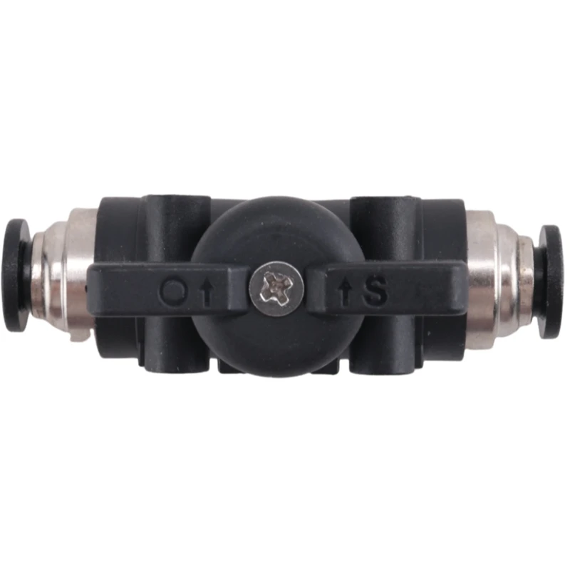 6Mm Push Connect Valve Ball Valve 6Mm Air Flow Control Valve Quick Connect Valve Tube Fittings 3 Pack Durable Easy To Use