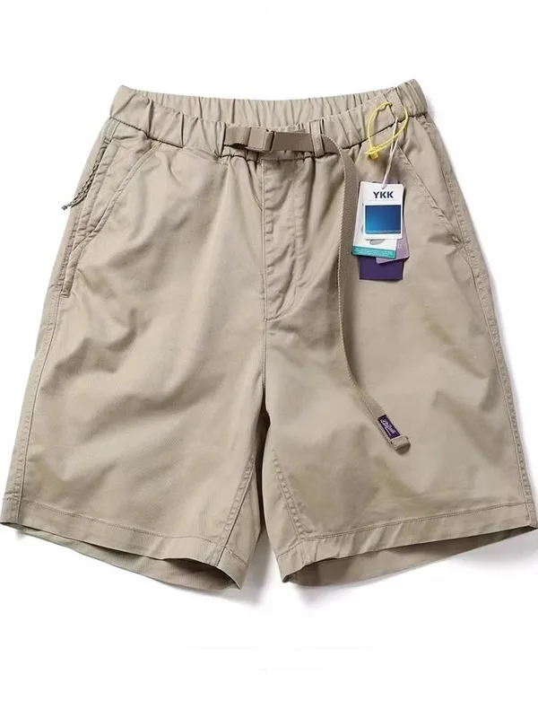 

Классические японские рабочие шорты для мужчин, свободного кроя, повседневные, универсальные, длиной до колена, в стиле ретро, из стираного хлопка