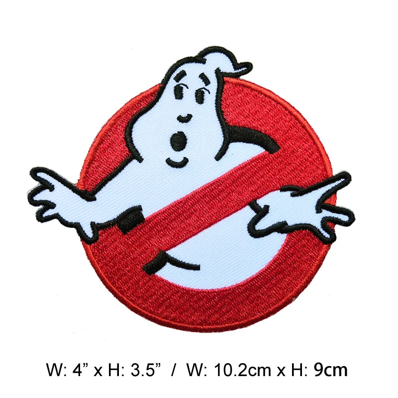 10 PCS Classic Cartoon Name Tag Iron On Patches Horror Movie Ghost Embroidery Halloween Horror Badge