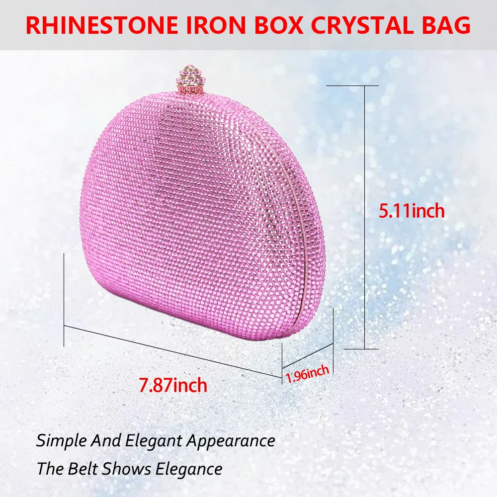 Women\'s Gold silver Stone Clutch Diamond Crystal Rhine Stone Evening Bag Wedding Christmas Valentine\'s Day Gift Dinner Bag