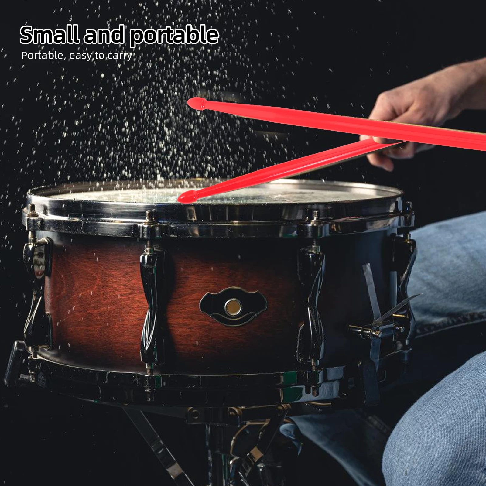 1 ペアのドラムスティック ナイロン素材 軽量 強力なドラム演奏用 あらゆるタイプのドラムスティック ナイロンスティック 軽量ドラムスティック