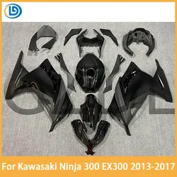 New ABS Motorcycle Fairing kits for Kawasaki ninja 300 2013 2014 2015 2016 2017 EX300 ZX300R fairings kit set Glossy black