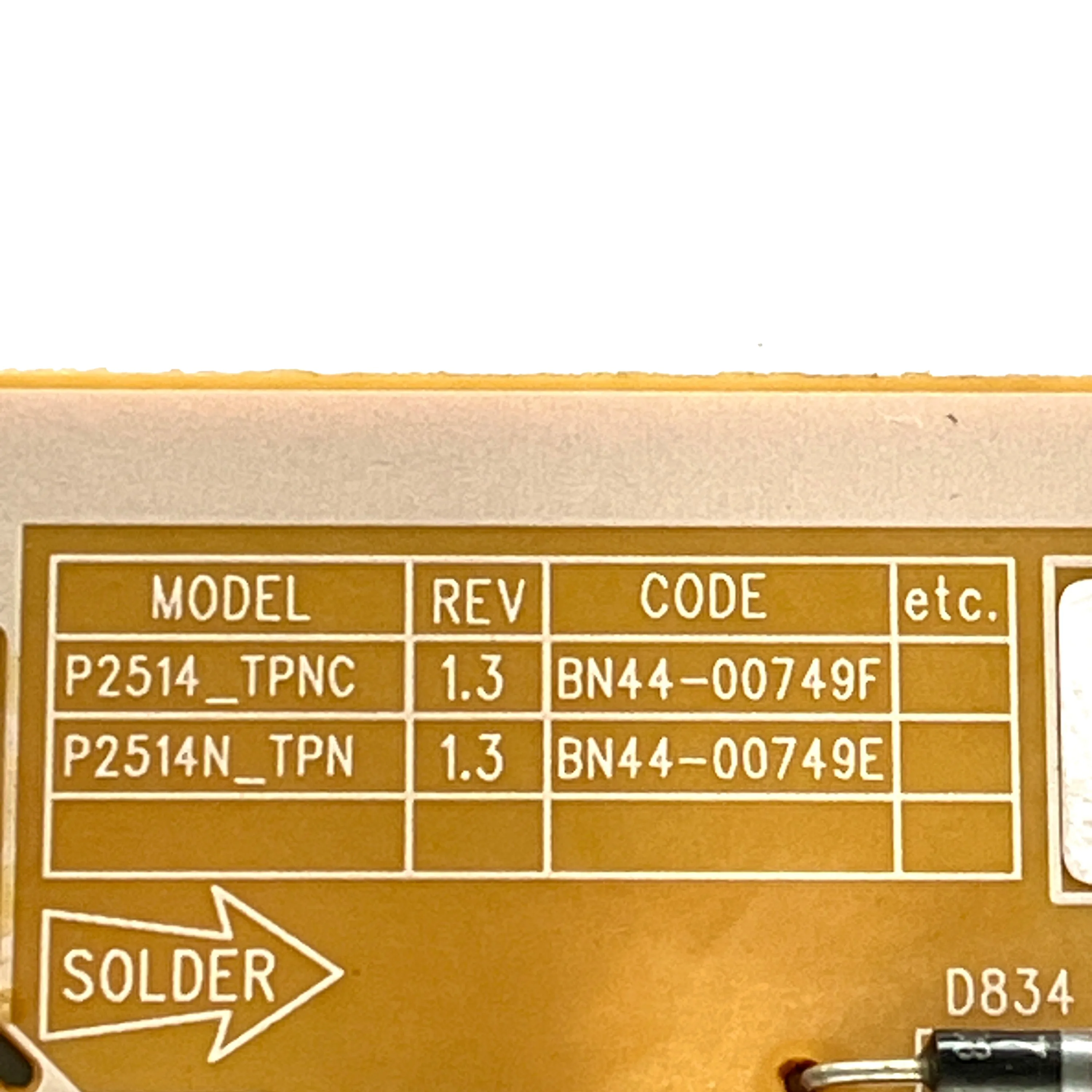 Autêntico TV Power Board, BN44-00749F, P2514 _ TPNC, Funciona Normalmente e é para TVs LED, F24T450FQR, LF22T452FQNXGO, Acessórios