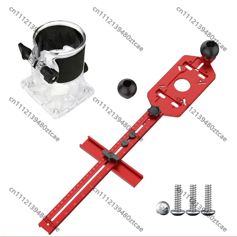3 In 1 Aluminum Alloy Router Circle Cutting Jig Multifunctional Base For Wood Milling Grooving Slotting