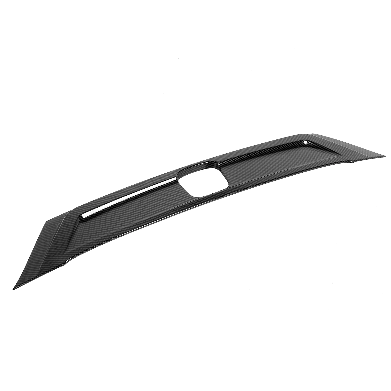 Carbon Fiber Style ABS Trunk Bottom Trim Cover for Honda Fit Jazz GR 2020-2021 Anti Scratch Paint Protection Car Outer Decoratio