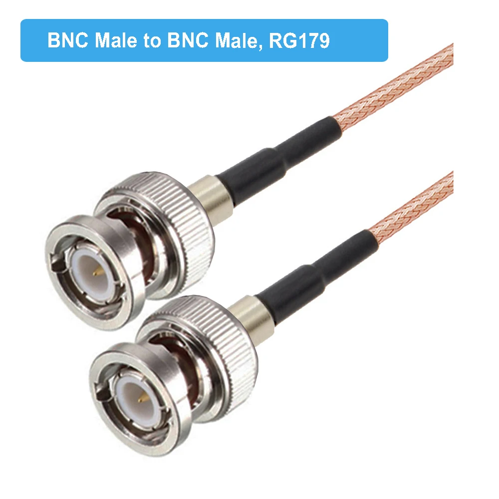 BEVOTOP RG179 75-Ohm-Kabel, BNC-Stecker auf BNC-Buchse, RF-Adapter, Pigtail für Videokamerasystem, RF-Koaxialkabel, Überbrückungskabel