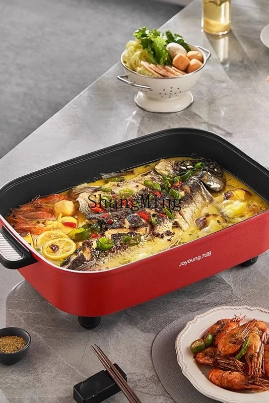 ZYY Multifunctional Electric Hot Pot BBQ Integrated Household Plug-in Wok