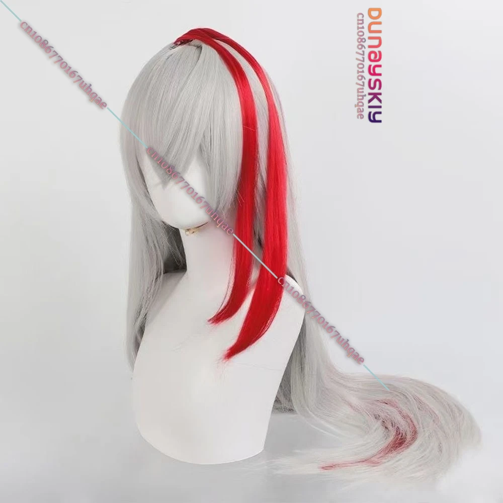 Eternal Shadow Cosplay Game Honor of Kings Wig White Red Mixed Long Hair Halloween Party Essential Customized