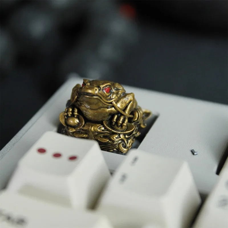 Custom Toad Resin Keycaps Multiple Colors for Mechanical Keyboard MX Cross Axis 3D Printed Resin Artisan Keycap Accessory Gift
