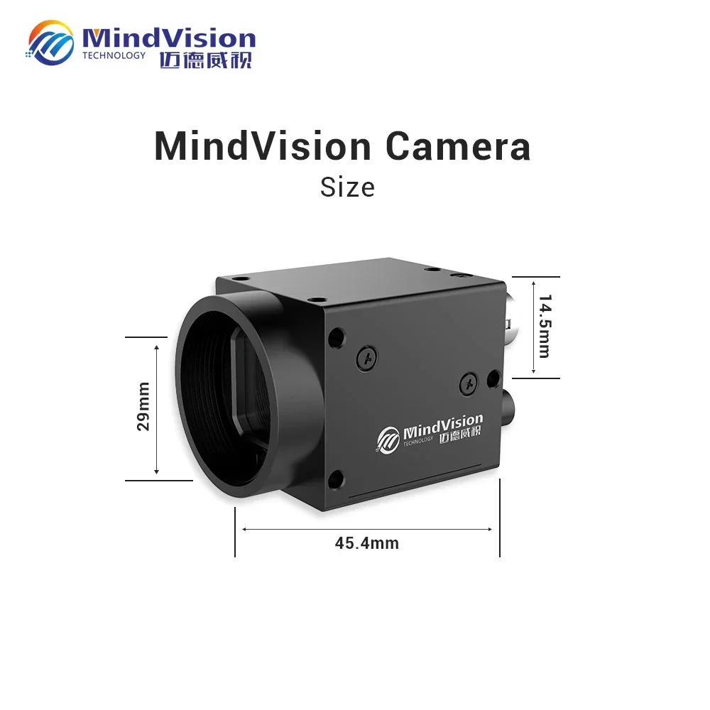 MindVision 12 MP Industrial Area Scan Camera 30FPS C Mount 1.1'' CMOS Global Shutter Area Scan Machine Vision Digital Camera