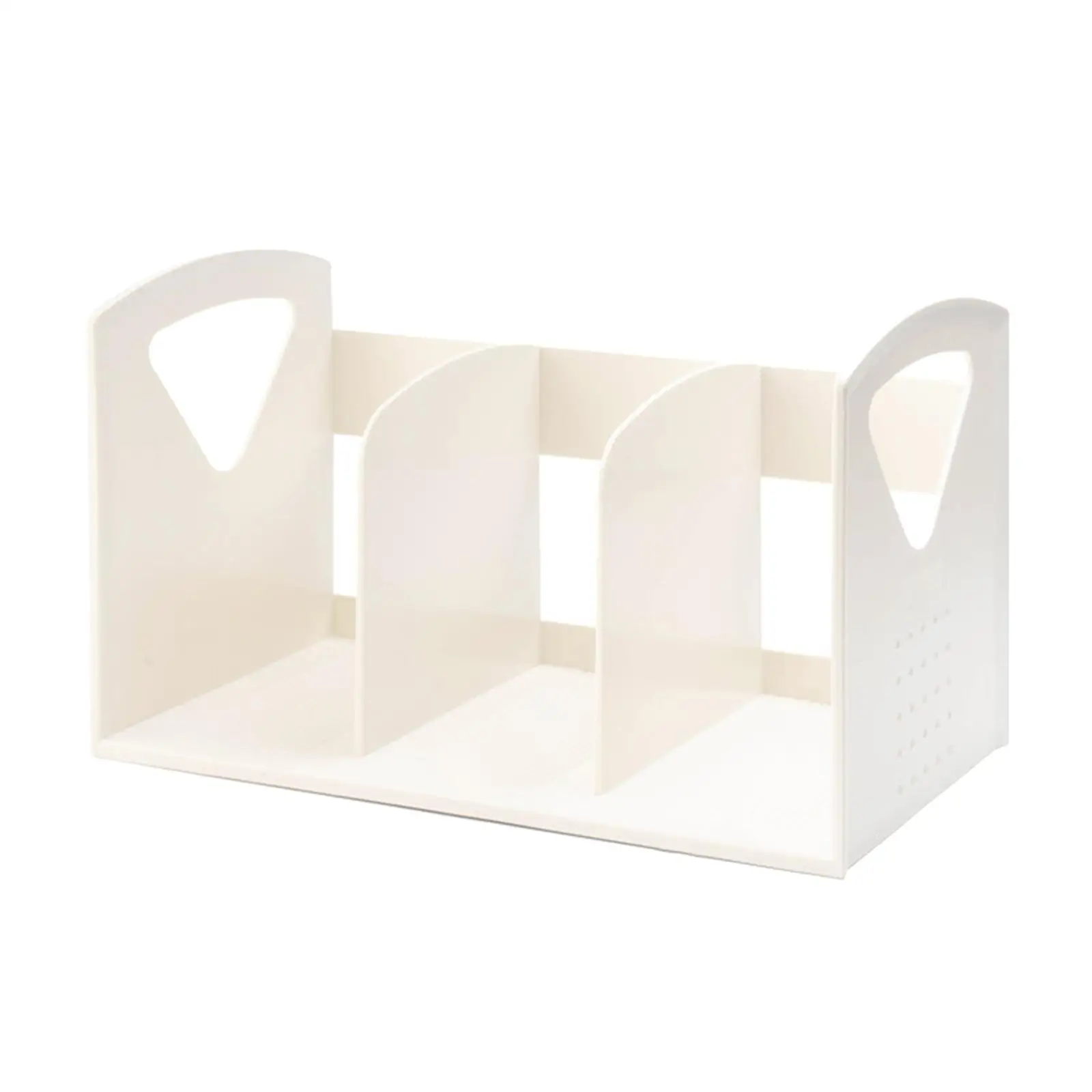 Home Office Desk Mail Organizer Paper Stacking Sorter 3 Compartments Plastic Mesh for Bookshelf and Stationery