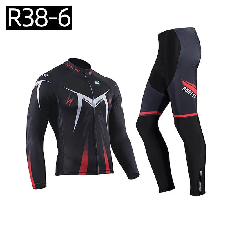 Long Cycling Bib Set Autumn Suit Man Clothes Sleeve Outfit Wear Men's Bicycle Mtb Clothing Jersey Pants Jumper Maillot Cyclisme