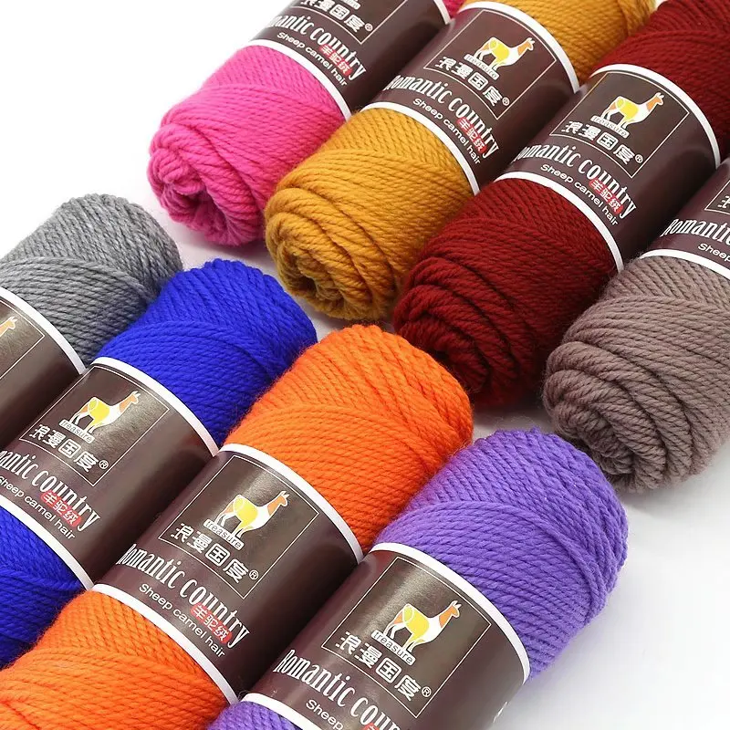 100g/Pc Hand knitting Alpaca yarn Soft Warm Wool Crochet Yarn Thread to knit sweater Scarves blanket Gloves line thick lana