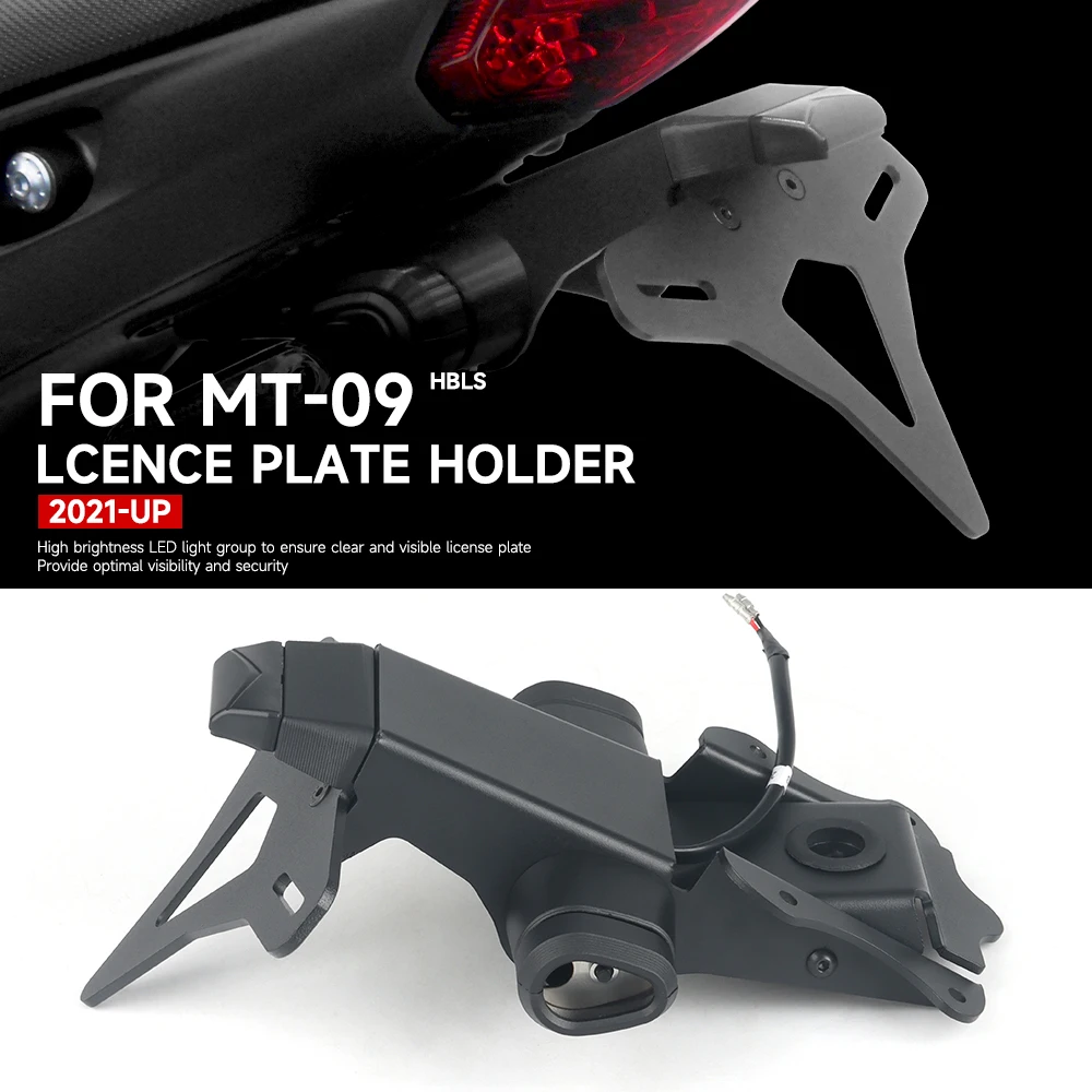 

Motorcycle Rear Short Tail Stock Tidy License Plate Holder Tailstock Bracket Kit For Yamaha MT-09 MT09 MT 09 2021 2022 2023 2024