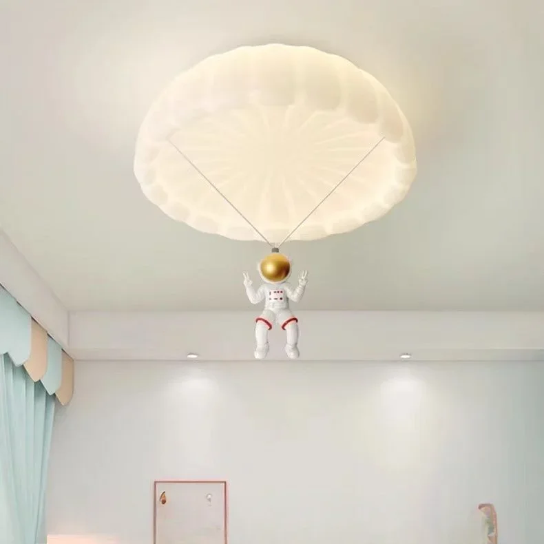 Light In The Bedroom Parachute Ceiling Lamp New Cream Wind Cartoon Full Spectrum Eye Protection Children Room Ceiling Lamp