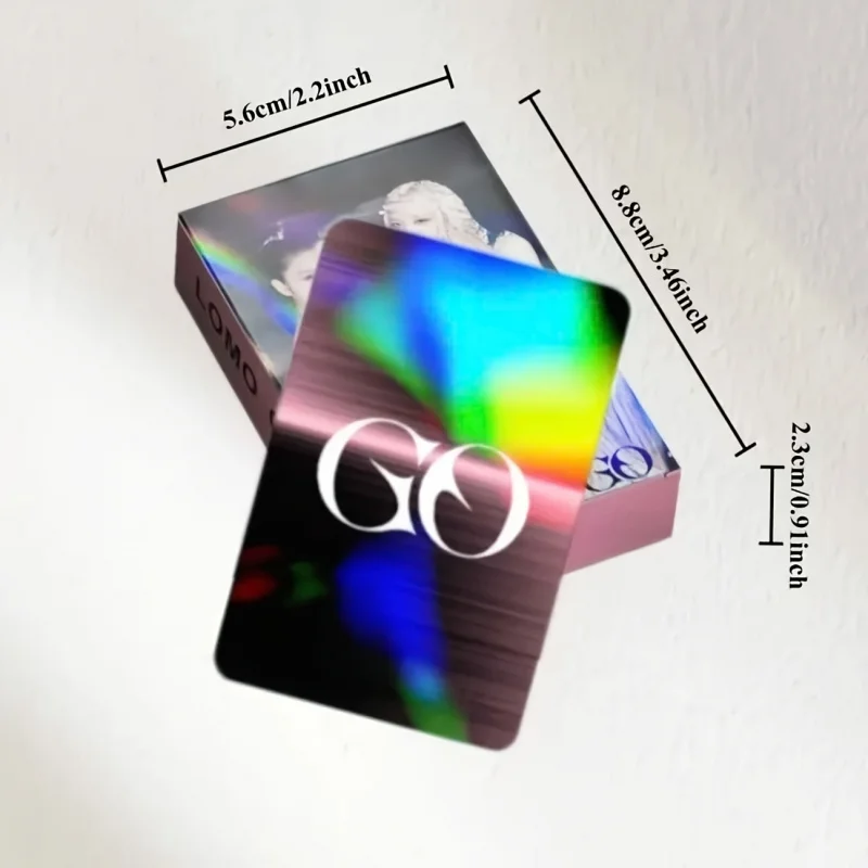 BPPopular combination New product D-GO Laser flash cards60Holographic image LOMO Card High-Definition Celebrity Photo Card Fan s