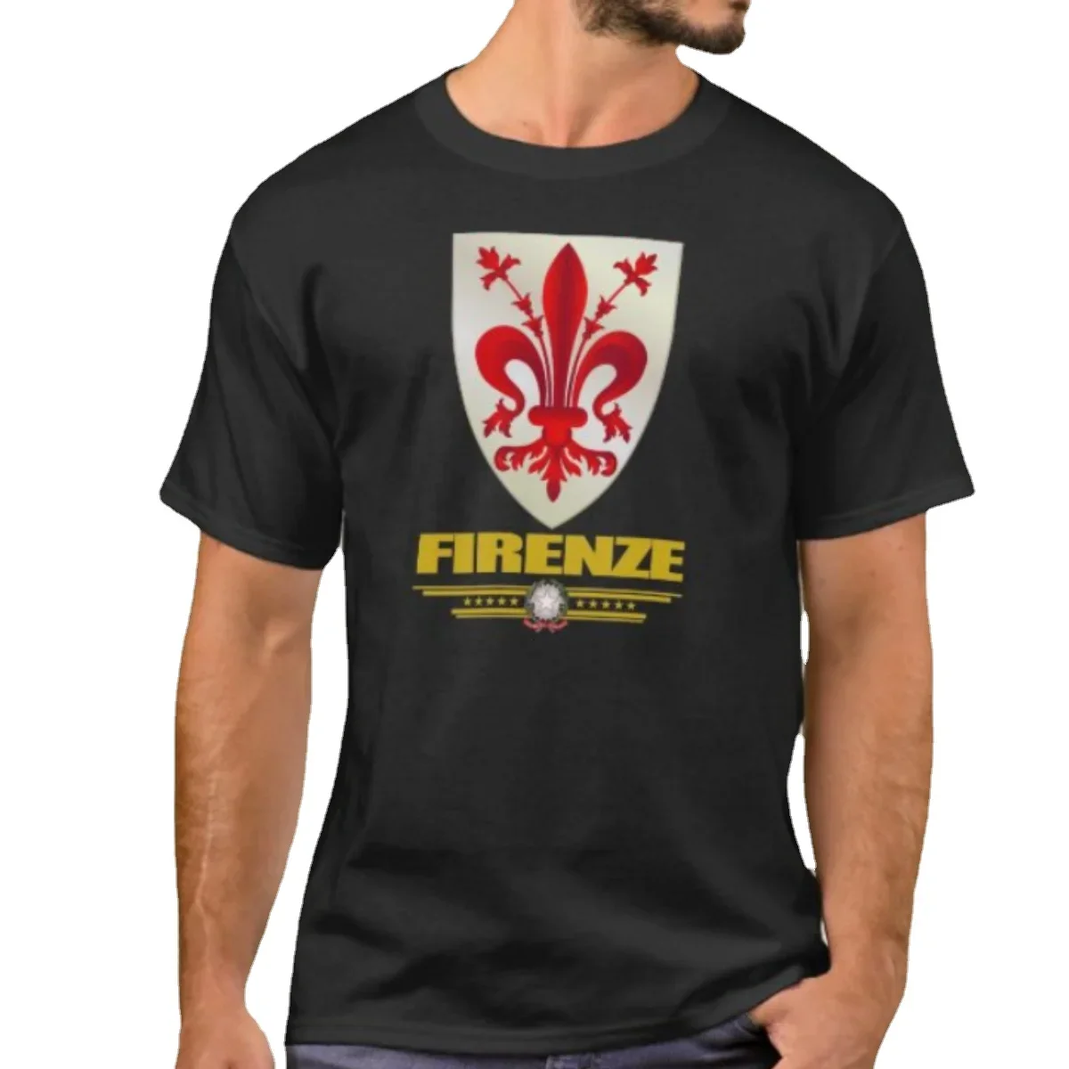 

Firenze (Florence) Italy T-Shirt. Summer Cotton Short Sleeve O-Neck Mens T Shirt New S-3XL