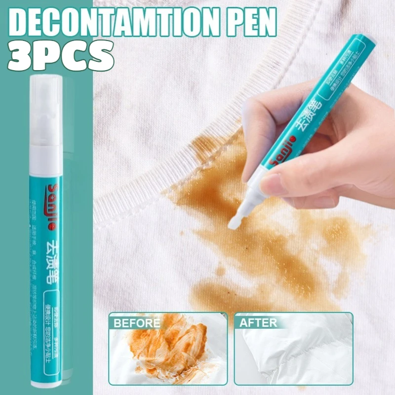 Lápiz Quitamanchas para Ropa, Portátil, Sin Necesidad de Lavar, Elimina Manchas de Aceite y Vino Tinto, para Suciedad Grasa Pequeña en Camisetas