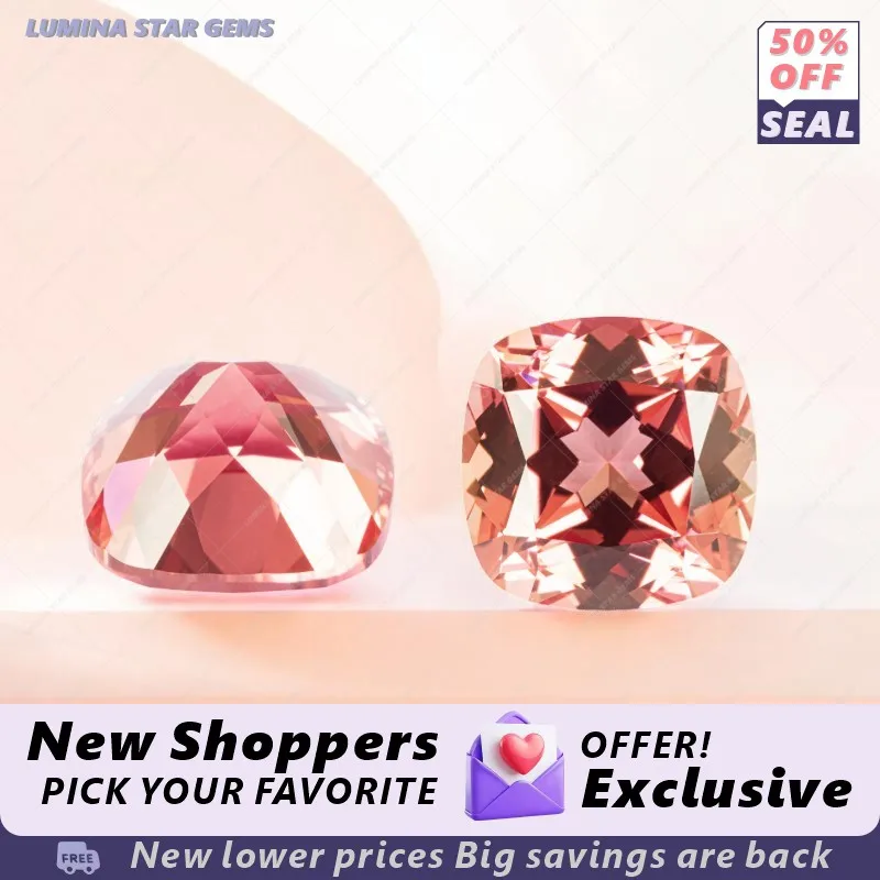 

Искусственно выращенные синтетические драгоценные камни Padparadscha Fire Lotus, огранка «кушон»