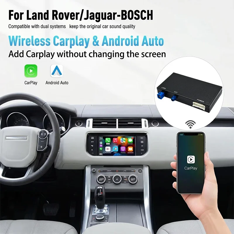 Wireless CarPlay Android Auto Link Multimedia Host for Land Rover Jaguar XE XE/XF - Bosch Harman Car Connectivity Solution