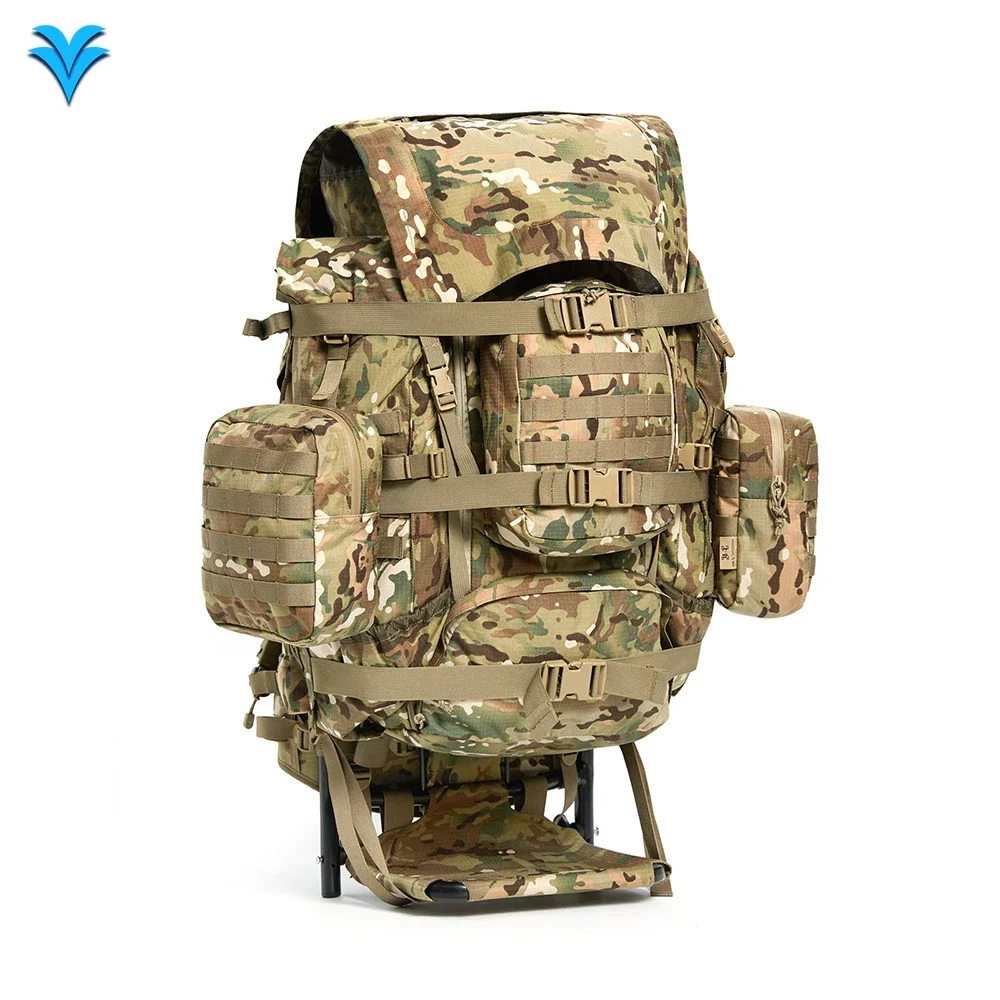 Outdoor Camping Multicam Camouflage Backpack IRAKLIS Rucksack with Aluminum Frame for Hunting