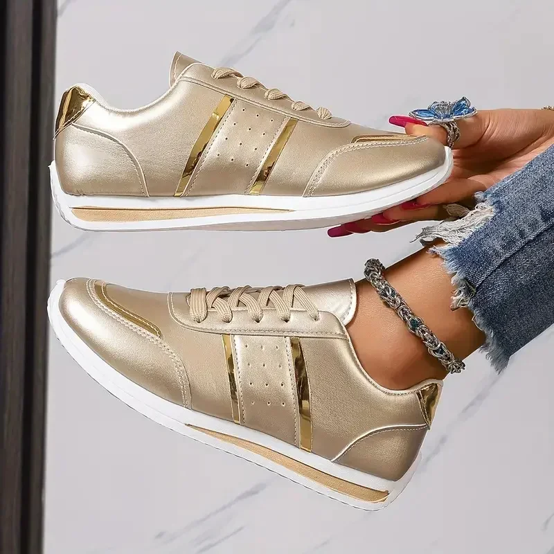 Damen Casual Sport Sneakers, Athletische Tennis-Loafer, Skateboard-Vulkanisierte Schuhe, Damen Plateau Elegante Modische Basketball-Schuhe – Detail 8