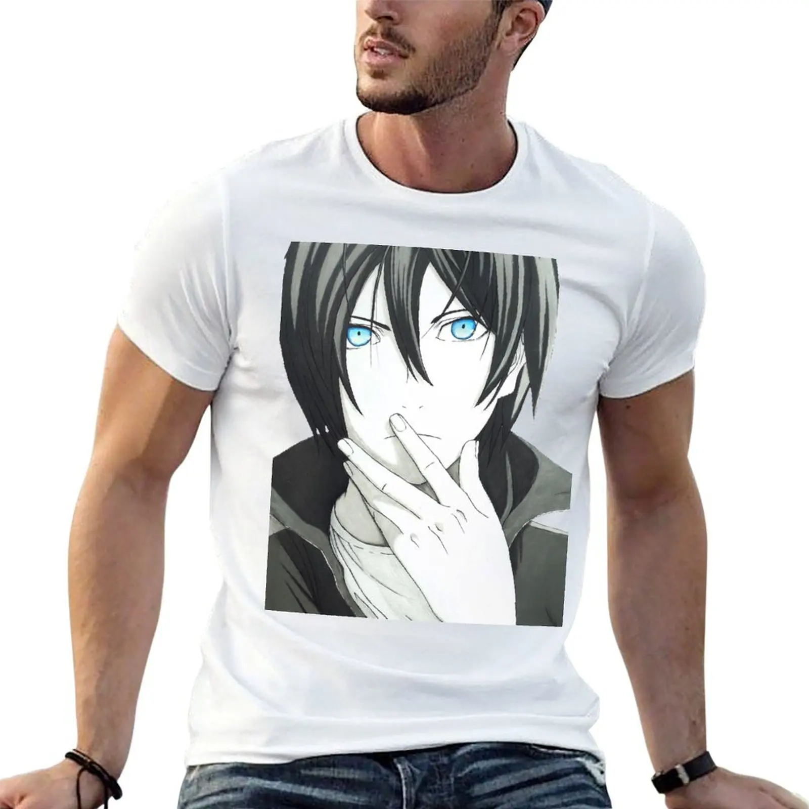 

black T-Shirt cotton for shirts man man package graphic for t t Yato man plain graphic tees t-shirt shirts