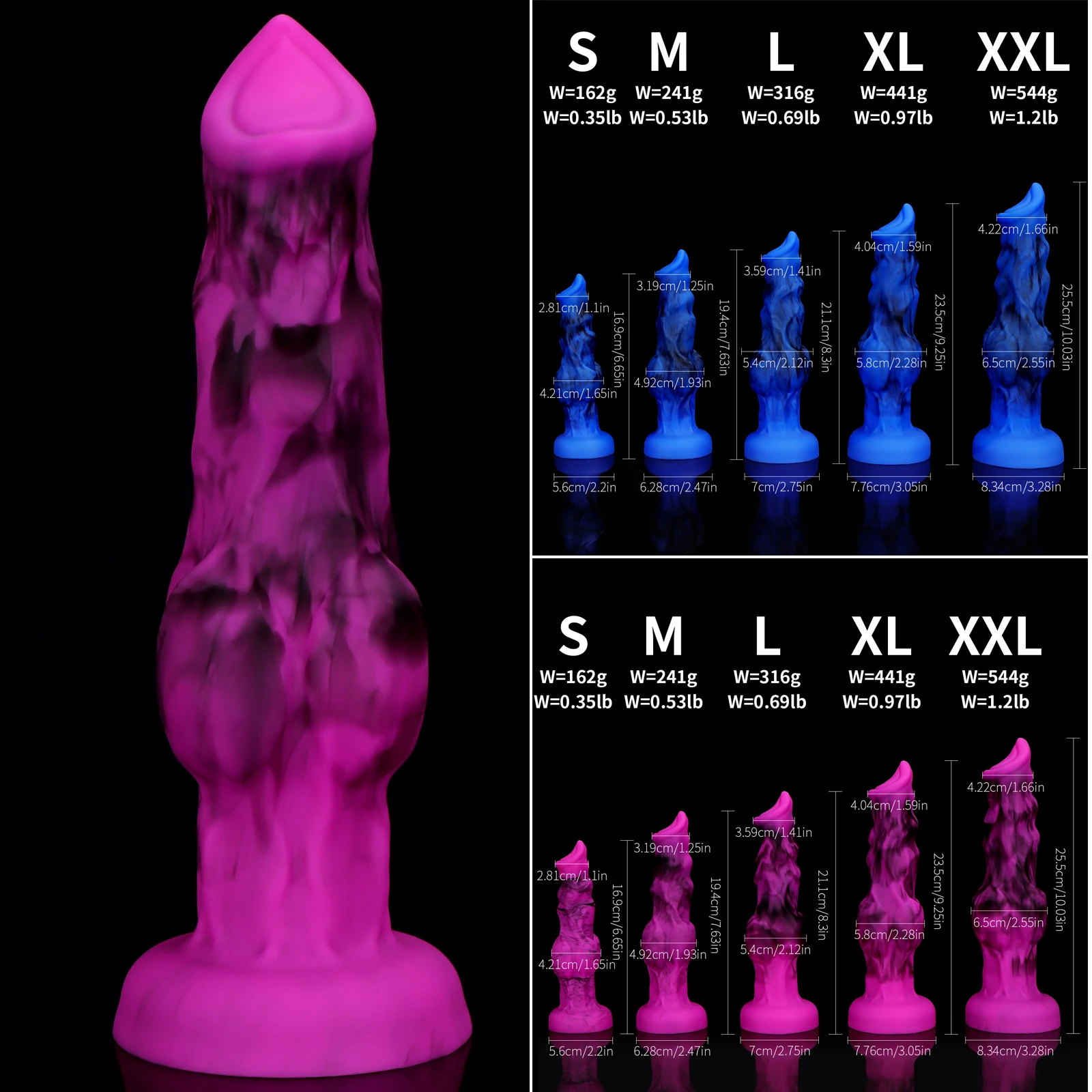 Xxl Silicone Fantasy Big Dog Dildo With Suction Cup Huge Penis Anal Plug Ass Plug Masturbator Prostate Massage Anal Sex Toys Gay