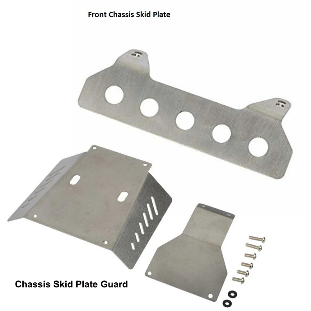 Stainless Steel Chassis Skid Plate Guard Suitable  for Tamiya CC01 XC Pajero Upgrades Accessories Part