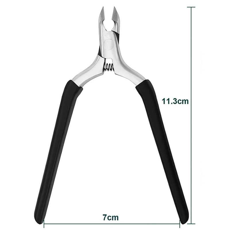 1개 큐티클 니퍼 스테인리스 스틸 손톱 각질 제거 가위 큐티클 커터 트리머 리무버 매니큐어 페디큐어 클리퍼 도구