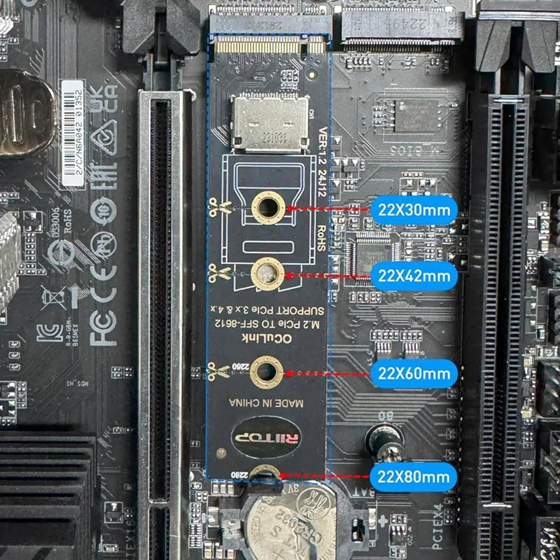 

NVMe to SFF-8612 Adapter M.2 PCIe 4.0 to OCuLink Hot Sale in Stock