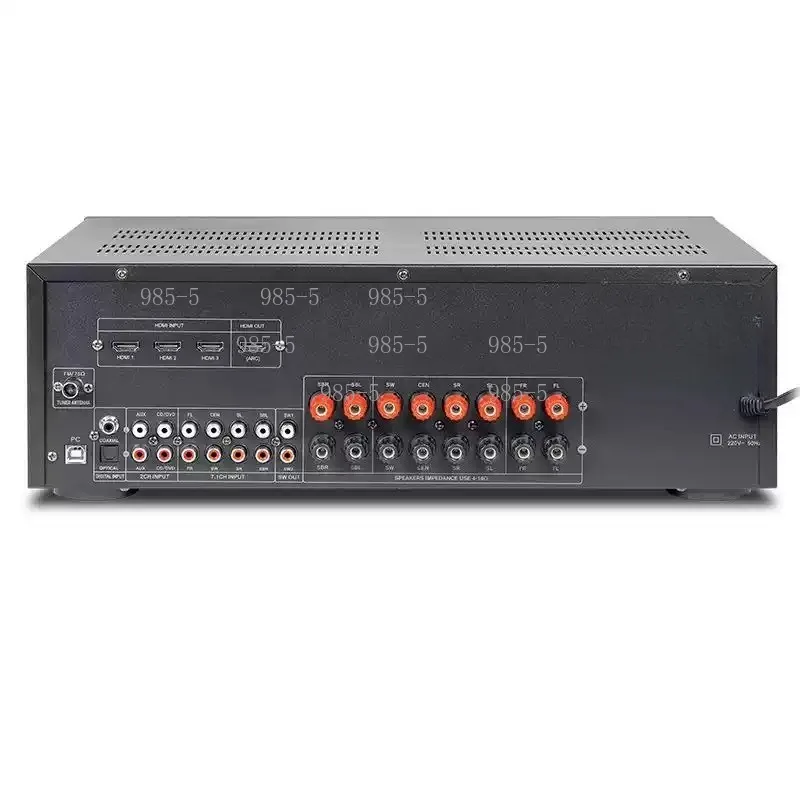 AV-6188HD True Surround Sound Decoder Stale Working 700W 8 Channel Amp Class a Power Amplifier