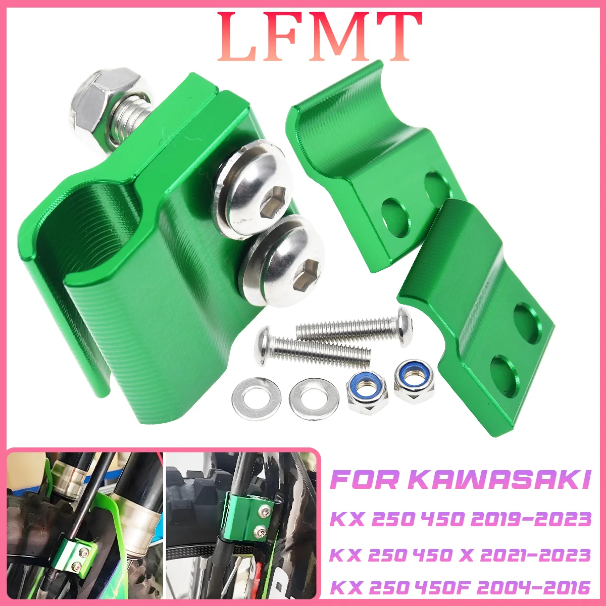 

For KAWASAKI KX450 KX250 KX100 KX85 KX 250 F 450X Front Brake Hose Clamp Motorcycle Accessories Brake Cable Holder Line Guide