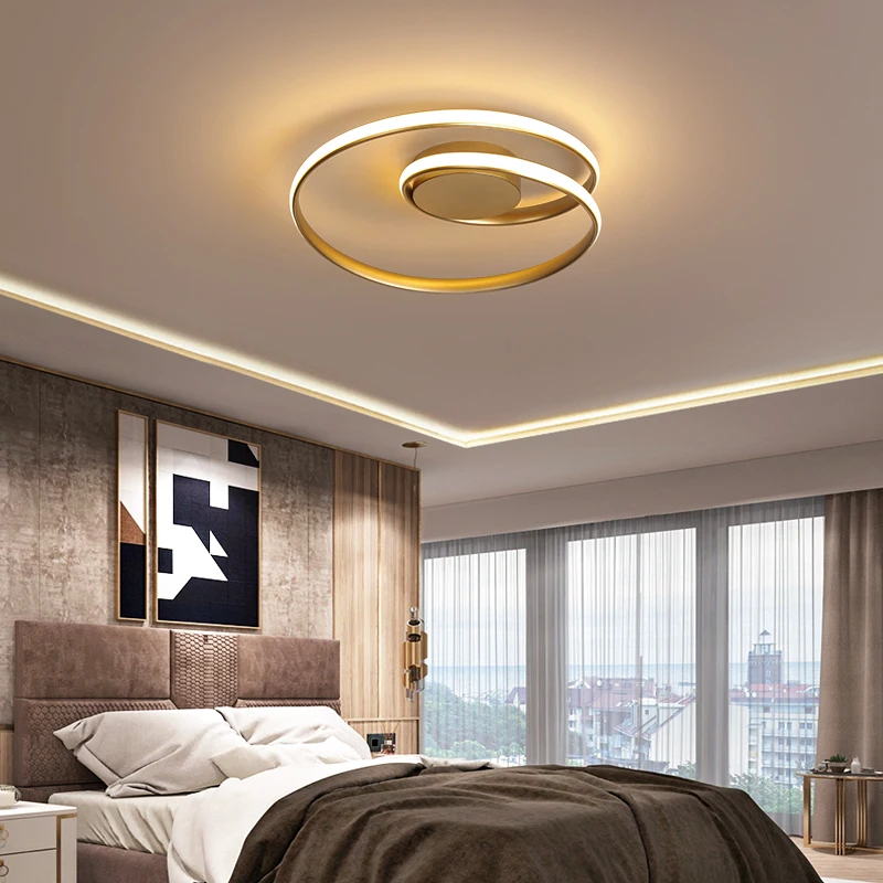 Luces de techo modernas, lámpara LED para sala de estar, dormitorio, sala de estudio, lámpara de techo montada en superficie, accesorios de iluminación para decoración del hogar