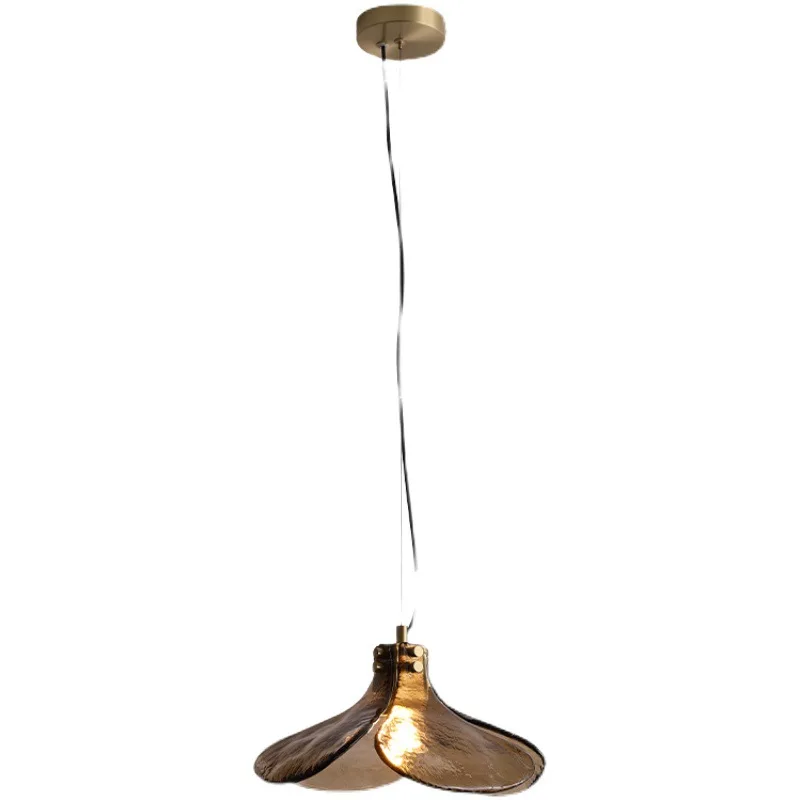 

Japanese-style wabi-sabi wind restaurant bar counter glass chandelier Nordic retro designer homestay tea room corridor
