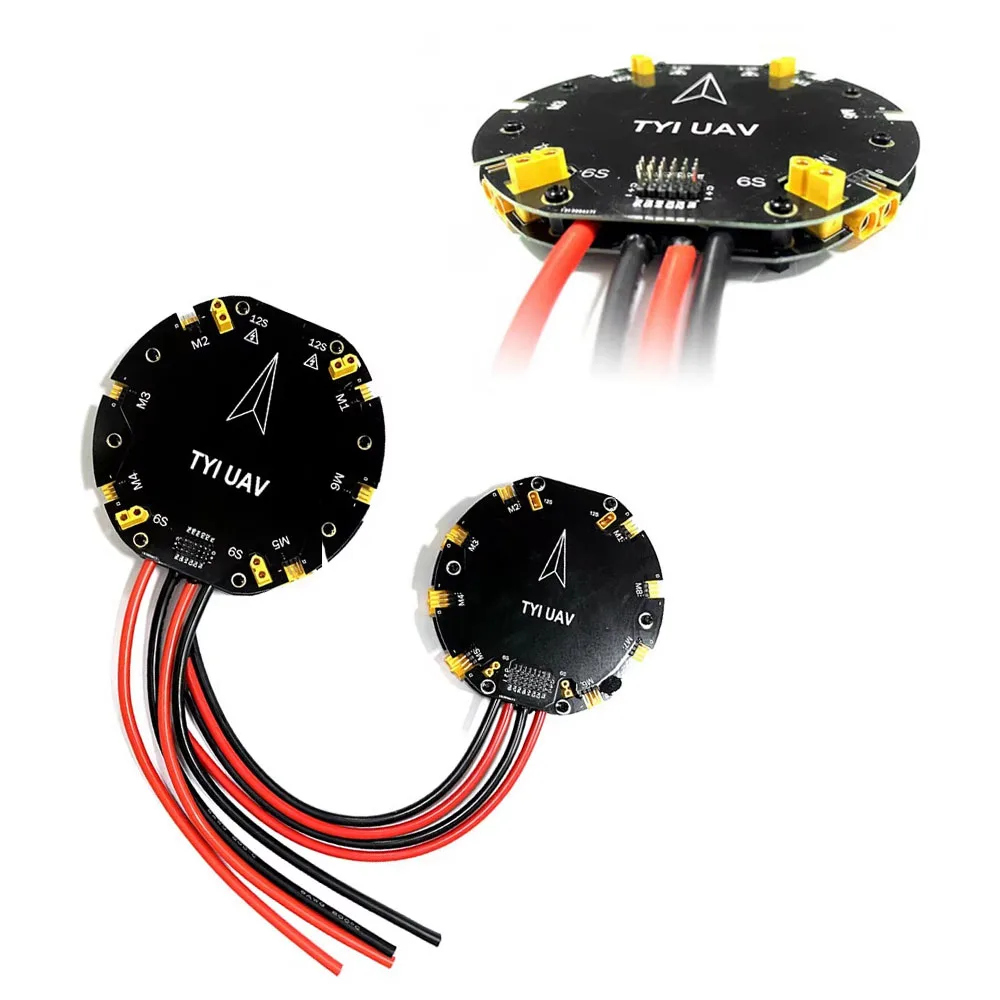 V6/V8 Power Distribution Board 12S 480A for 4/6/8 Axis Multirotor Drone with XT90 XT60 XT30 Plug High Current Distribution Board